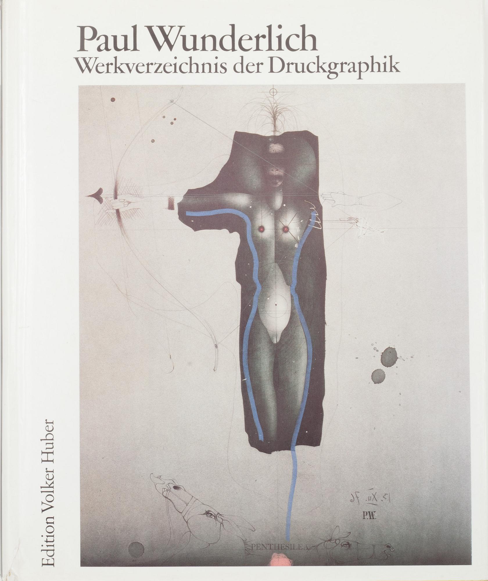 PAUL WUNDERLICH, färglitografi och bok. Signerad och numrerad 65/90.