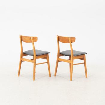 A set of four  1960s Mosbol Findahls mobelfabrik teak chairs Denmark.