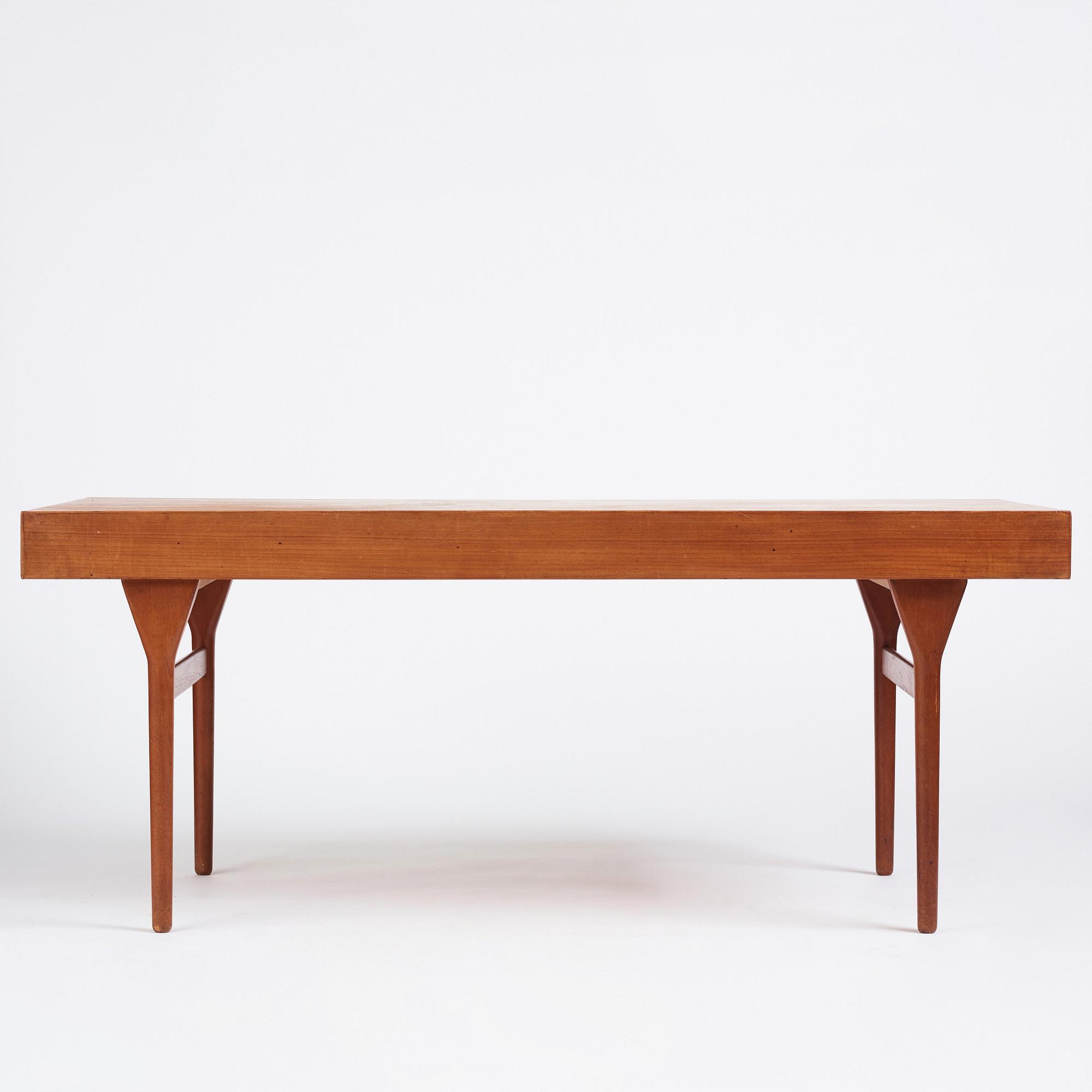 Nanna Ditzel, a teak desk, Søren Willadsen, Denmark 1960s.