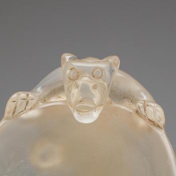 VINOFFERBÄGARE, glas, Kina, 1900-tal.