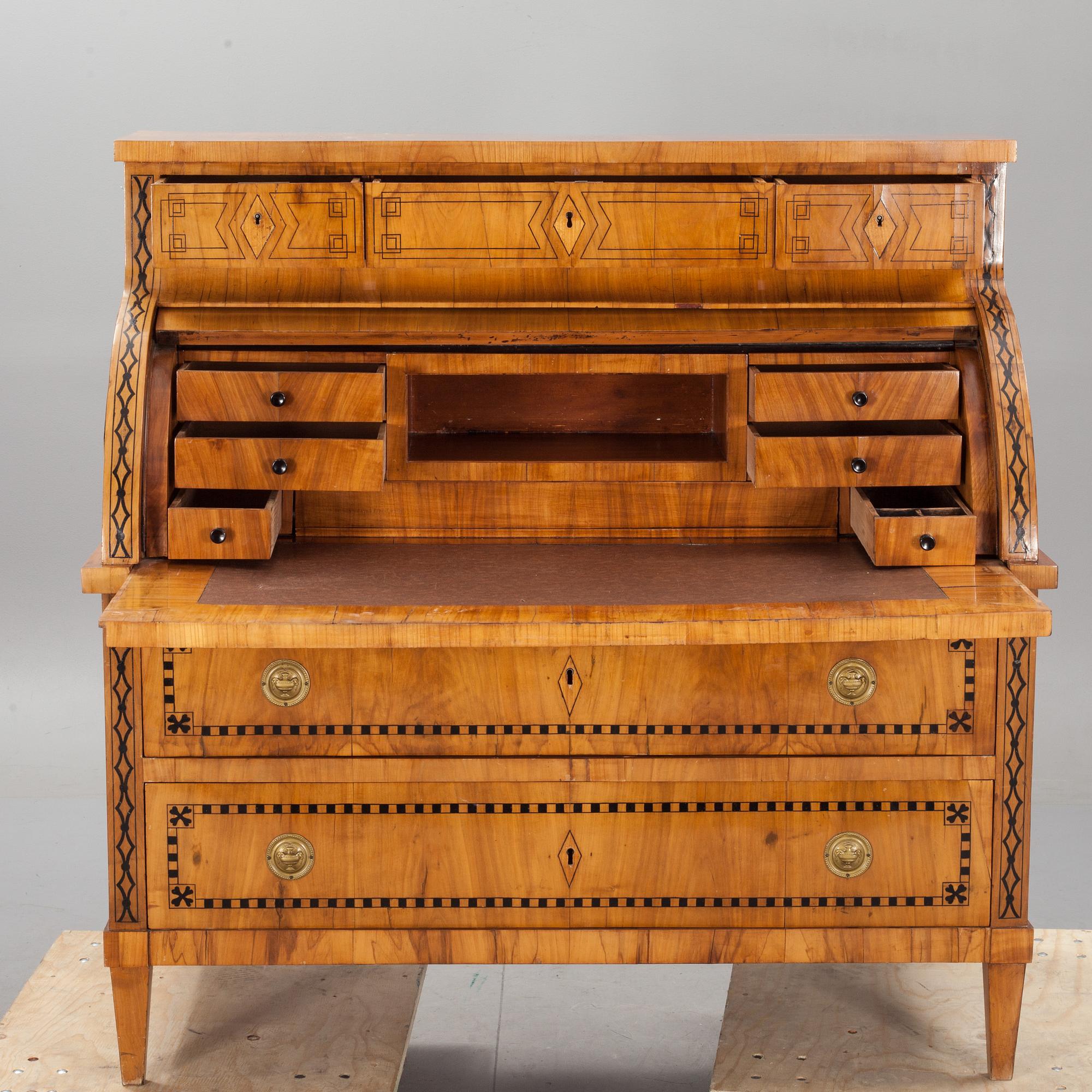 SEKRETÄR, biedermeier, 1800-talets första hälft.