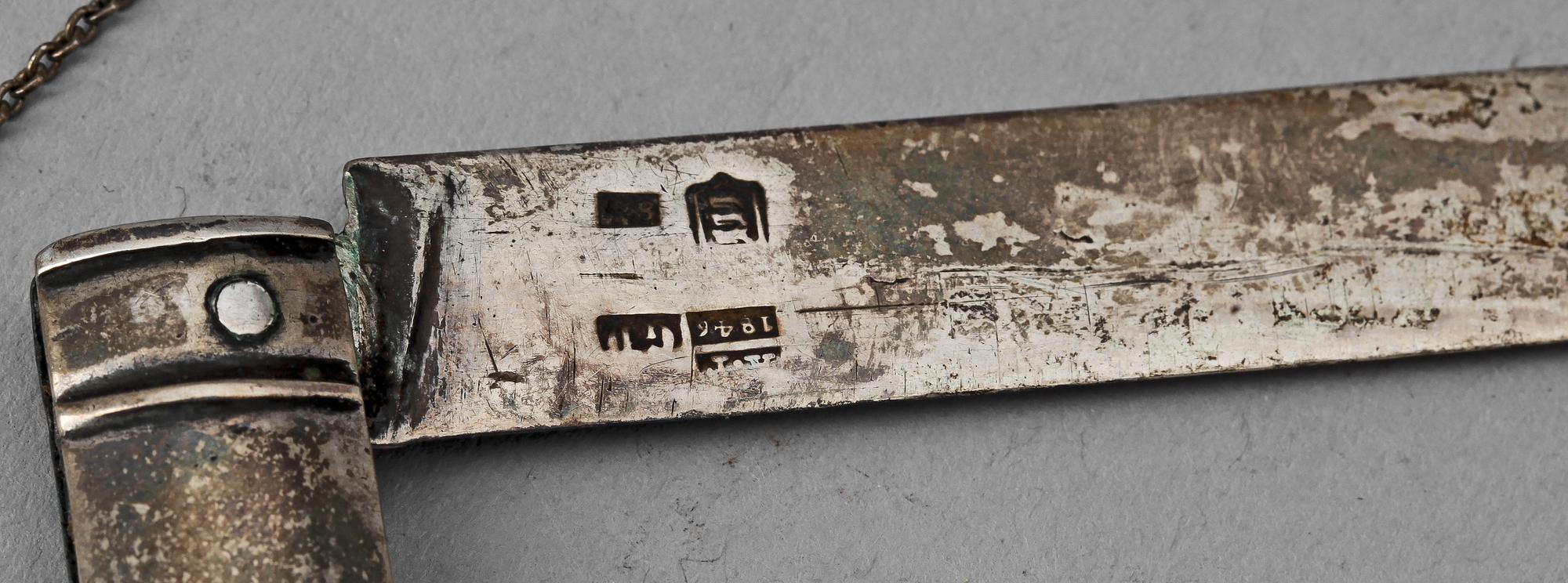 PARTI RYSKT SILVER, 3 delar. 1800-tal. Vikt ca 183 g.