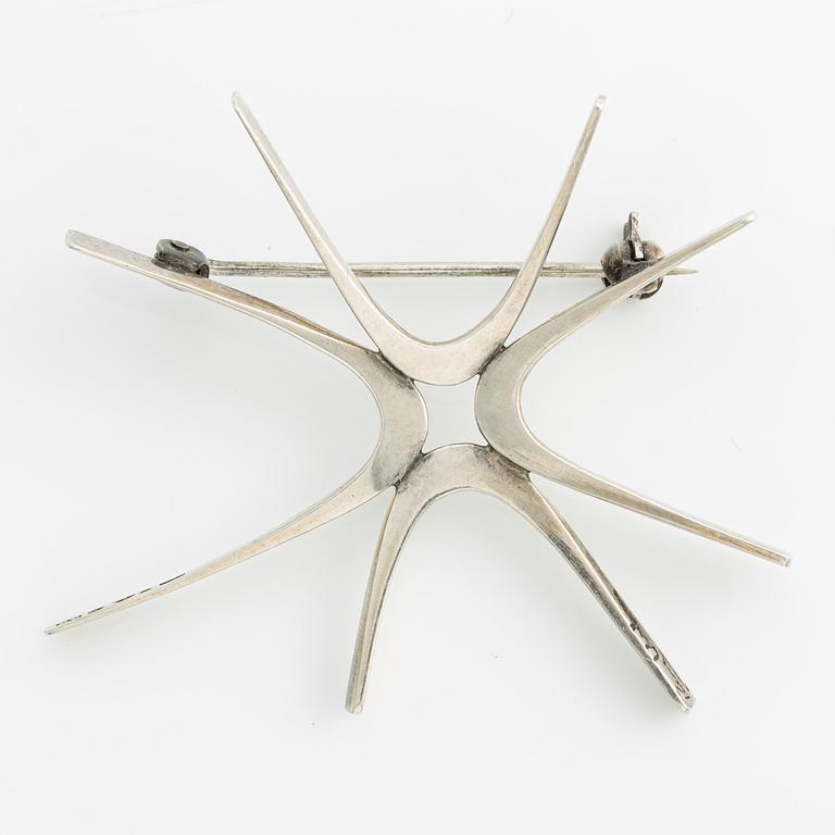 Rey Urban, brosch, sterlingsilver, Stockholm, 1962.