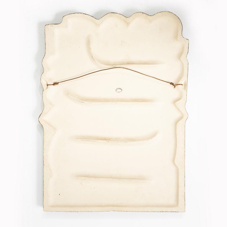 Lisa Larson, a 'Dubbelfasan' ceramic wall plaque, Gustavsberg.