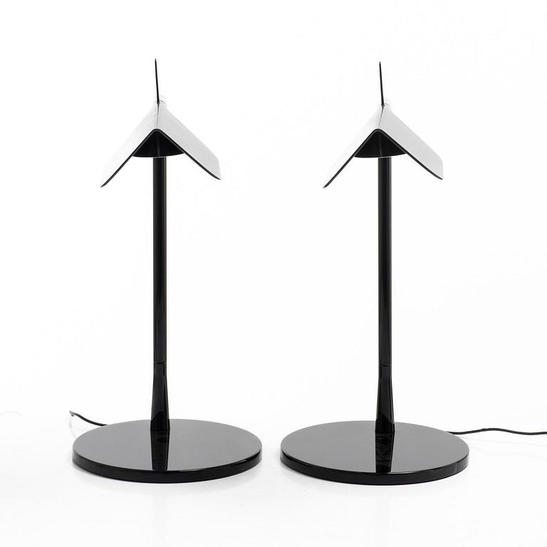 Table lamps, a pair, "Tab T", Flos.