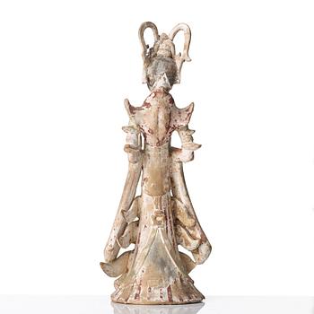 SKULPTUR, lergods. Tangdynastin (618-907).