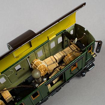 A set of six Märklin train carriages 0 Gauge, Germany, 1920/30s.