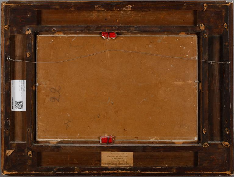 ANNA BOBERG, olja på pannå, signerad.