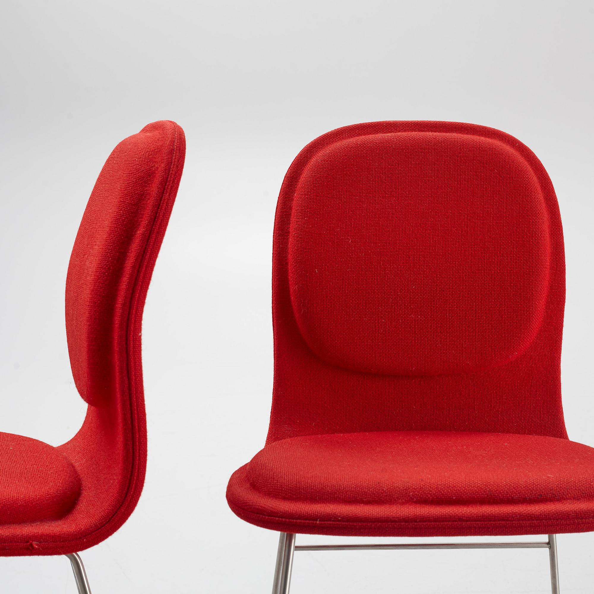 Jasper Morrison, stolar, 4 st, "Hi Pad", Cappellini, Italien.