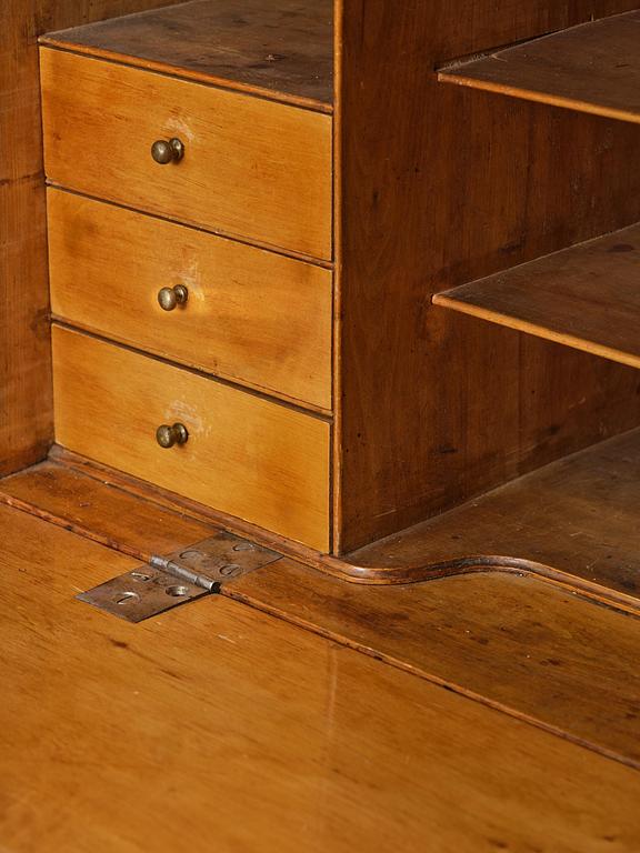 A Gustavian 18th century secretaire by Gottlieb Iwersson, master 1778, not signed.