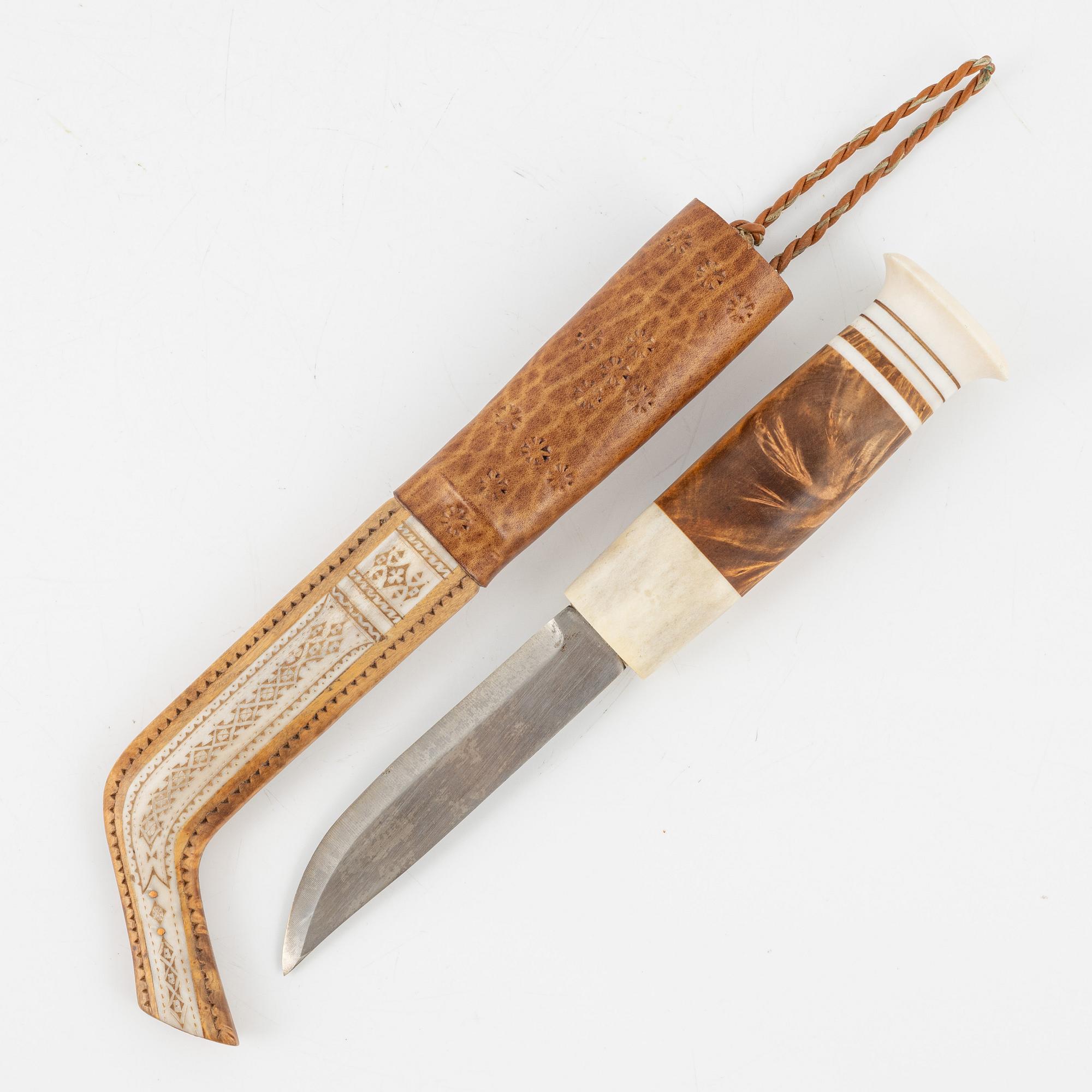 Per Sunna, halvhornskniv, signerad.