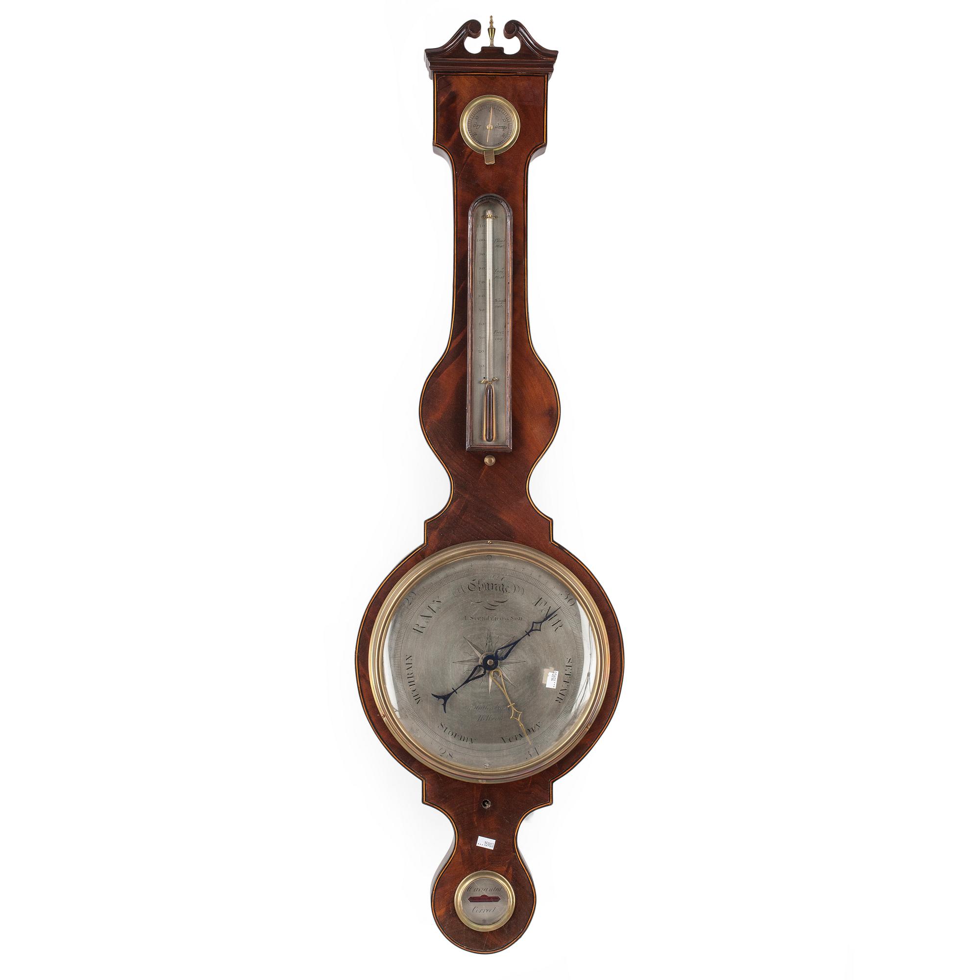 BAROMETER, England, 1800-tal.