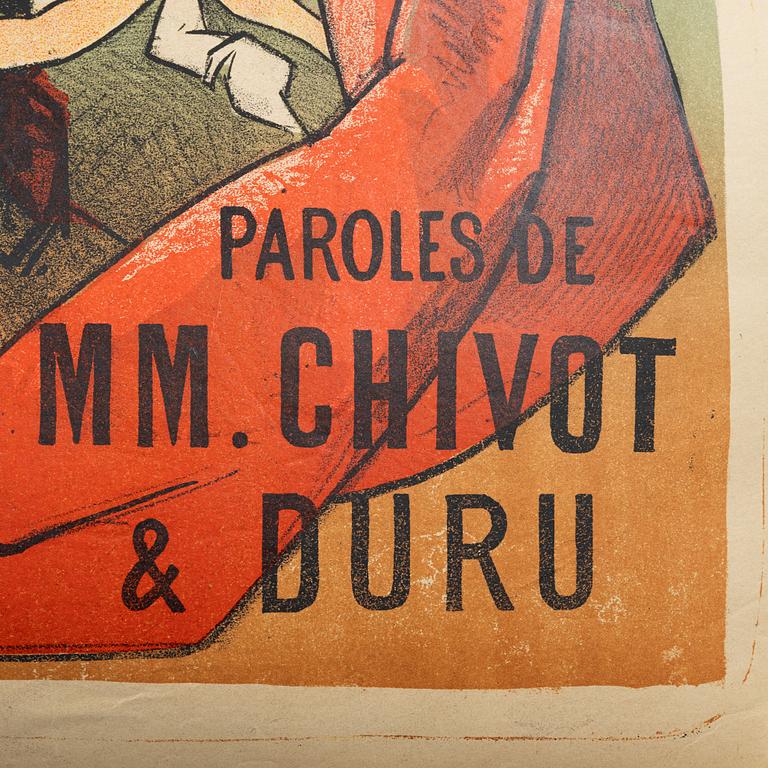 Litografisk affisch, "Le Grand Mogol", Affiches Françaises Imp. Emile Levy, Paris, Frankrike, 1884.