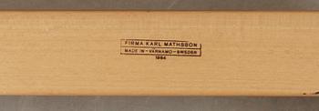 FÅTÖLJ, Bruno Mathsson, "Eva", firma Karl Mathsson 1964, brännstämplad undertill.