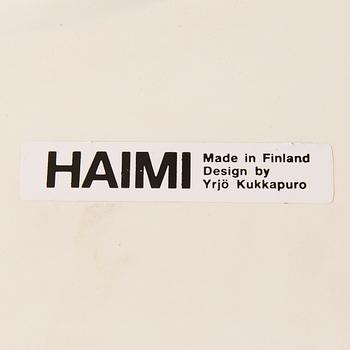 "Saturnus" lounge chair and ottoman by Yrjö Kukkapuro for Haimi 1960s/70s.
