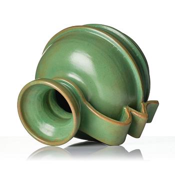 Allan Ebeling, or Albert Landin, a grand glazed earthenware vase, Sigtuna keramik, Sweden, 1937-40.
