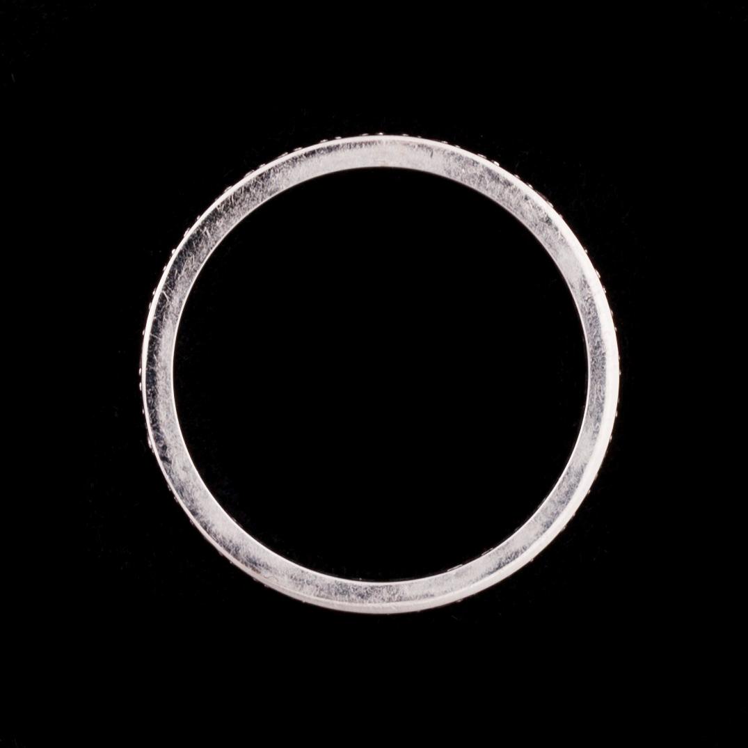 ALLIANSRING, 18K vitguld, 8/8-slipade diamanter. Vikt ca 2,2 g.
