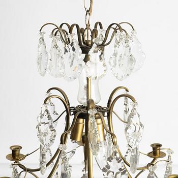 Chandelier, Rococo style, 20th century.
