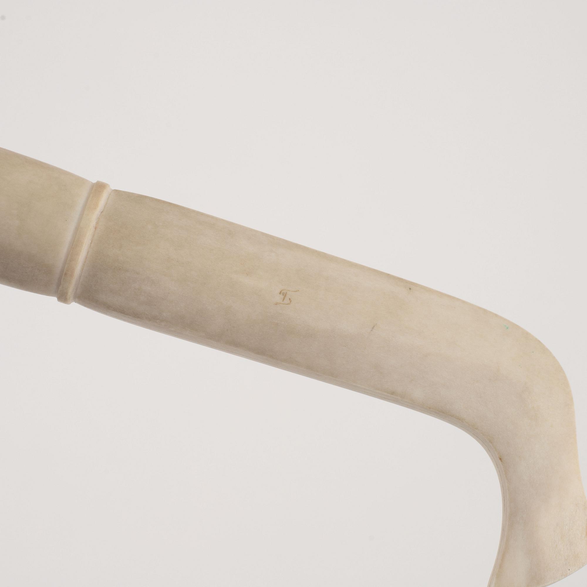 Thore Sunna, a reindeer horn knife, signed.