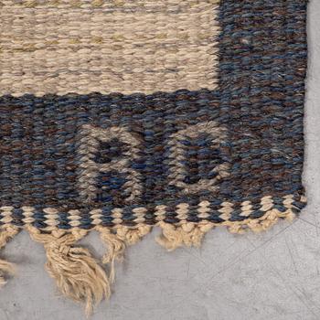 Rakel Carlander, a carpet, flat weave, ca 310,5 x 195,5-199 cm, signed RC.