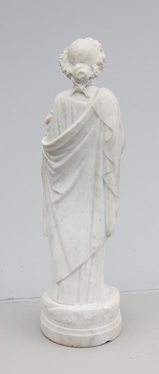 TRÄDGÅRDSSKULPTUR, marmor, 1800-/1900-tal.