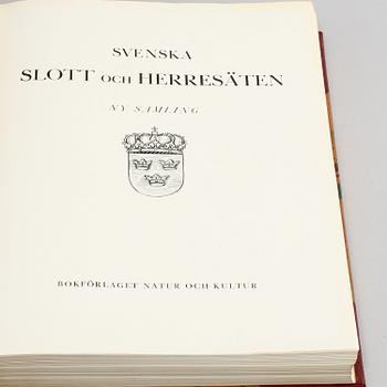 BÖCKER, 3 volymer, Svenska Slott och Herresäten, ny samling, Natur och Kultur 1934.