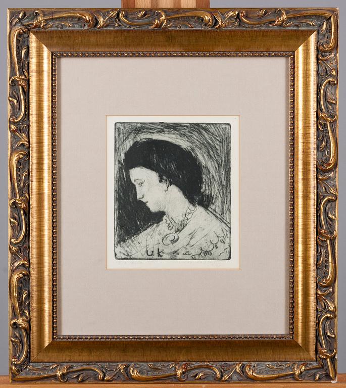 UNTO KOISTINEN, etsning, signerad, daterad 1945 och numrerad tpl'a 3/10.