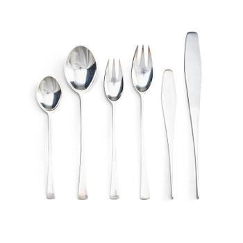 444. Jens Quistgaard, a set of sterling silver flatware "Tjörn", 84 pieces, Copenhagen.