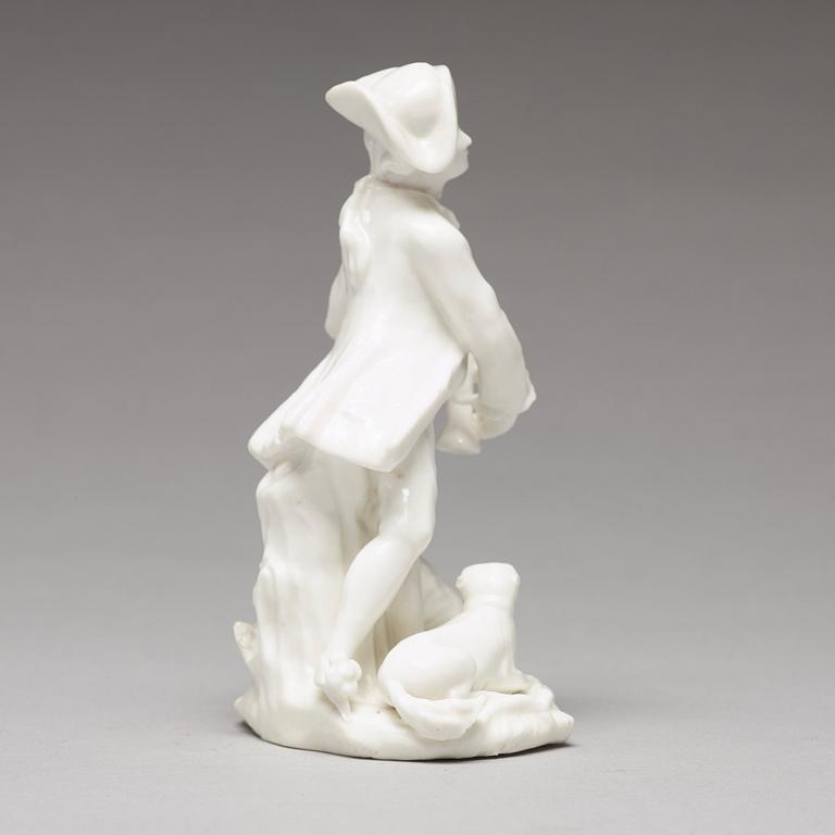 FIGURIN, mjukt porslin. Marieberg, 1700-tal.