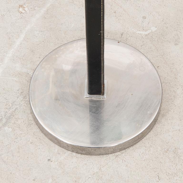 A Philips leather and chrome floor lamp model no 590A later part of the 20th century.