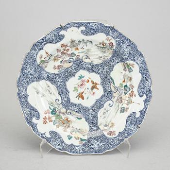 TALLRIK, porslin, Kina Qianlong (1736-1795).