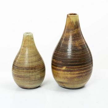 Gertrud Lönegren, Two stoneware vases, Rörstrand, 1936-1941.