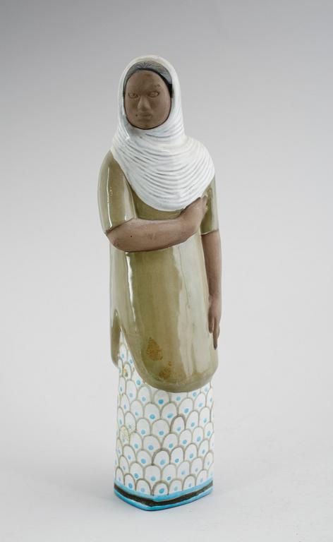 FIGUR, lergods, Mari Simmulson, Upsala-Ekeby, 1900-talets mitt.