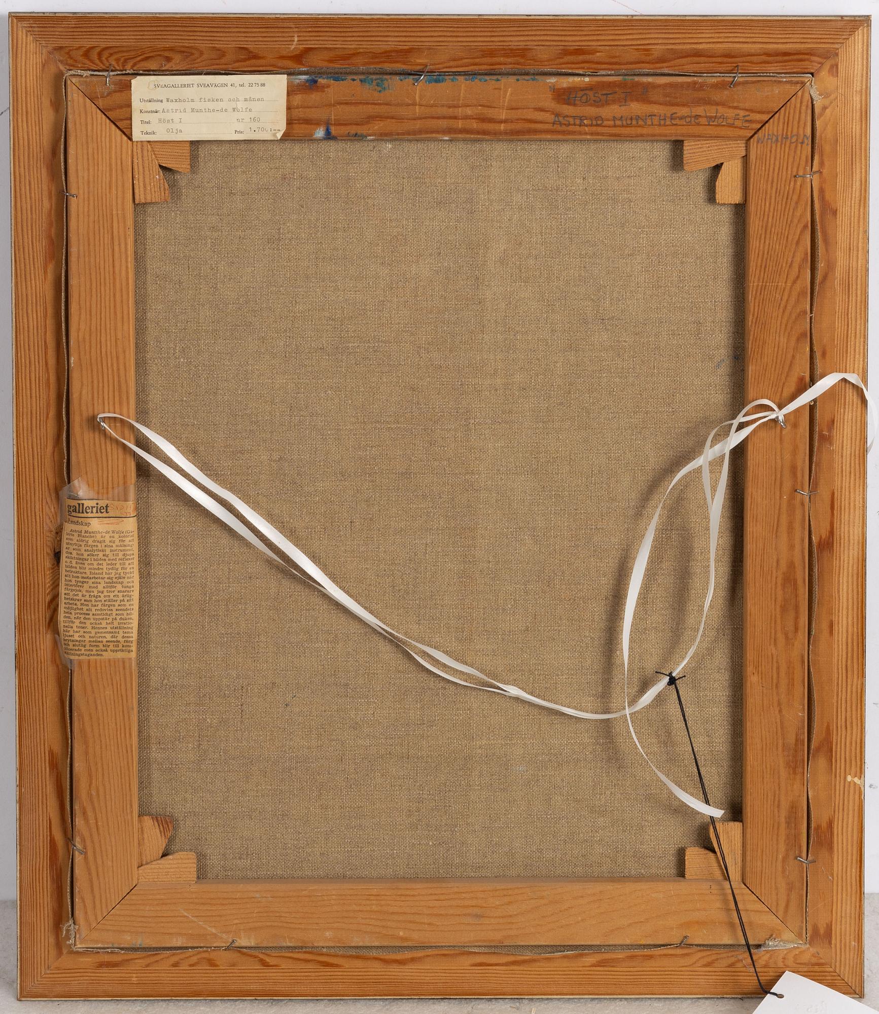 Astrid Munthe-de Wolfe, "Höst I".