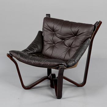 FÅTÖLJ, "Falcon chair", Sigurd Russel, Vatne möbler, Norge, 1970-tal.