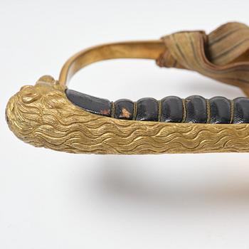 Sabel svensk, m/1915 för sjöofficer, med balja.