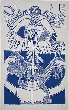 BEVERLOO CORNEILLE, färgserigrafi, signerad, numrerad HC och daterad- 85,