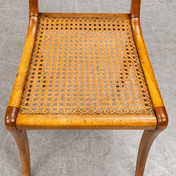 Four Johan Petter Grönvall empire chairs.