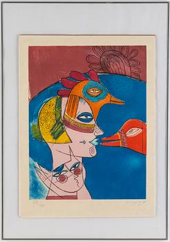 Beverloo Corneille, silkscreen in colours, 1978, signed XIV/XXV.