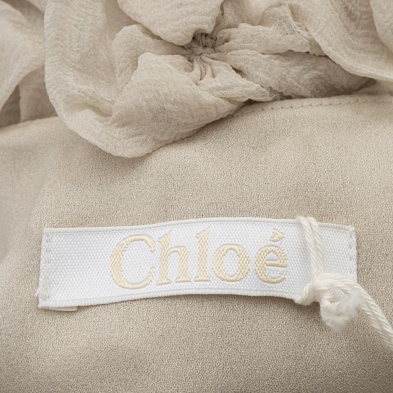Chloé, a 'Chalk' silk dress, size 34.