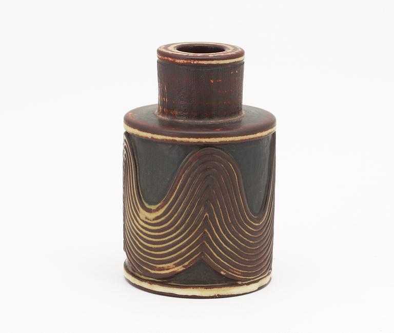 A Wilhelm Kåge 'Farsta' stoneware vase, Gustavsberg studio 1950.