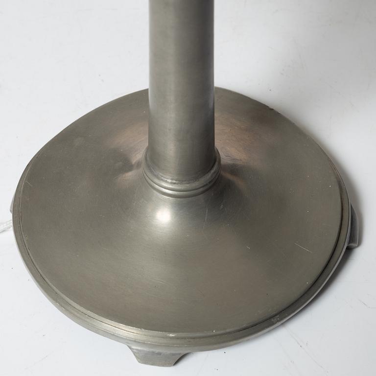 Astrid Aagesen, a pewter table lamp, Helsingborg, 1930s.