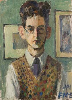 Ernst Mether-Borgström, Self portrait.