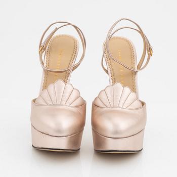 Charlotte Olympia, sandaletter, "Shelley", storlek 37.