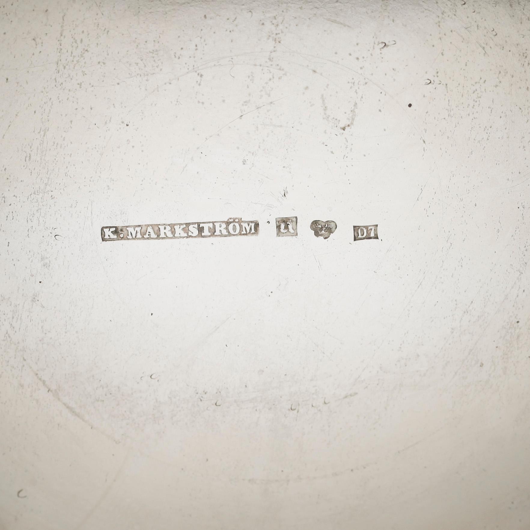 POKALVAS, silver, K Markström, Uppsala 1906. 390gr.