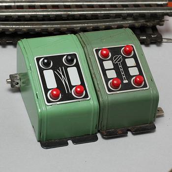 Model trains with rail from Fleishmann, Märkling and Mantua, 20th century.