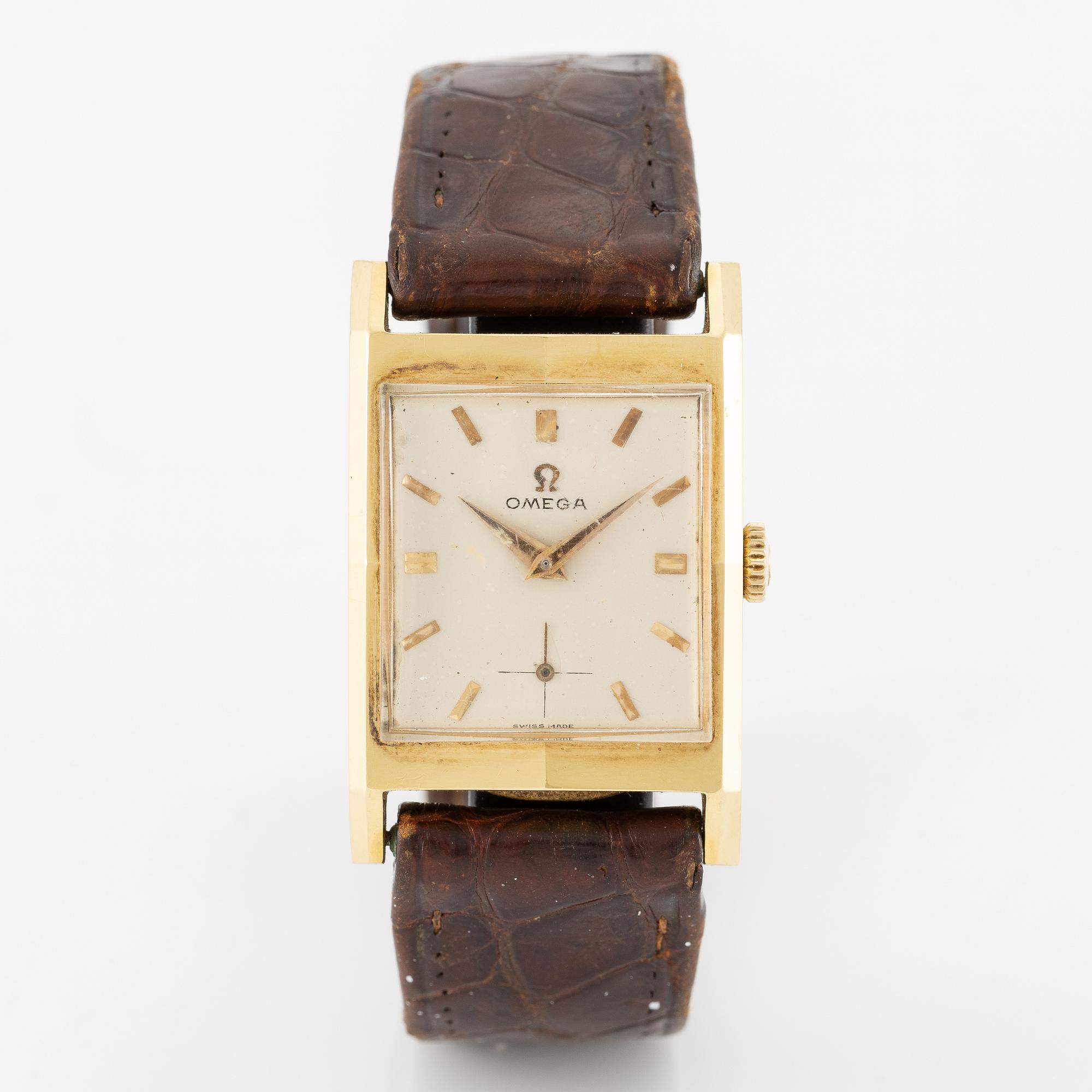 Omega, wristwatch, 23.8 x 27.6 (37) mm.