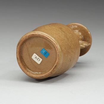 A celadon glazed vase, Song Dynasty (960-1279).