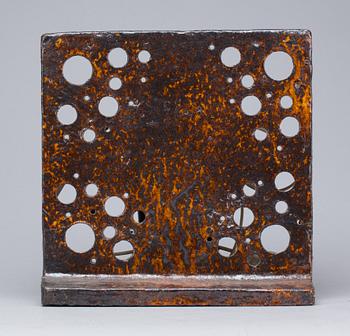 BORDS/VÄGGLAMPA, keramik,1960-70-tal.