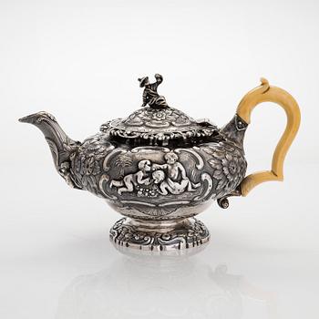 Joseph Angell, te- och kaffeservis, sterlingsilver, 7 delar, London 1817-1823.